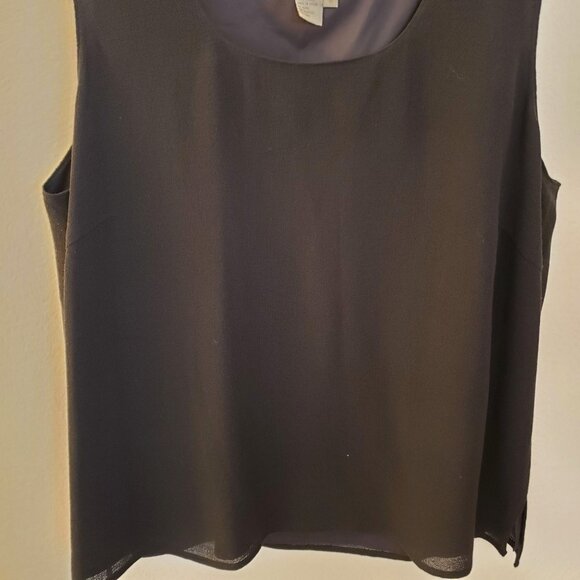 Elana 100% Wool Grey Fully Lined LIghtweight Sleeveless Top Size 18 NWT - Picture 3 of 9